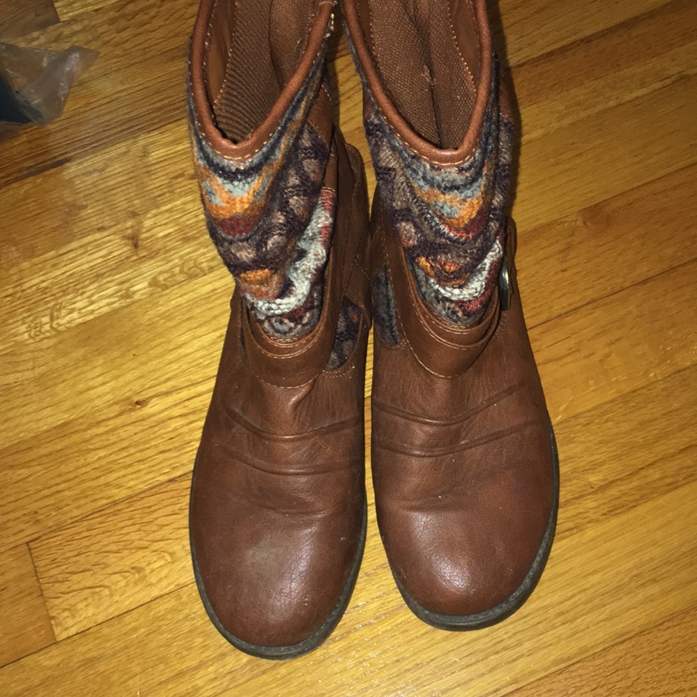 Western print boots